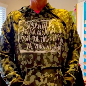 Strength is what we gain from the madness we survive hoodie